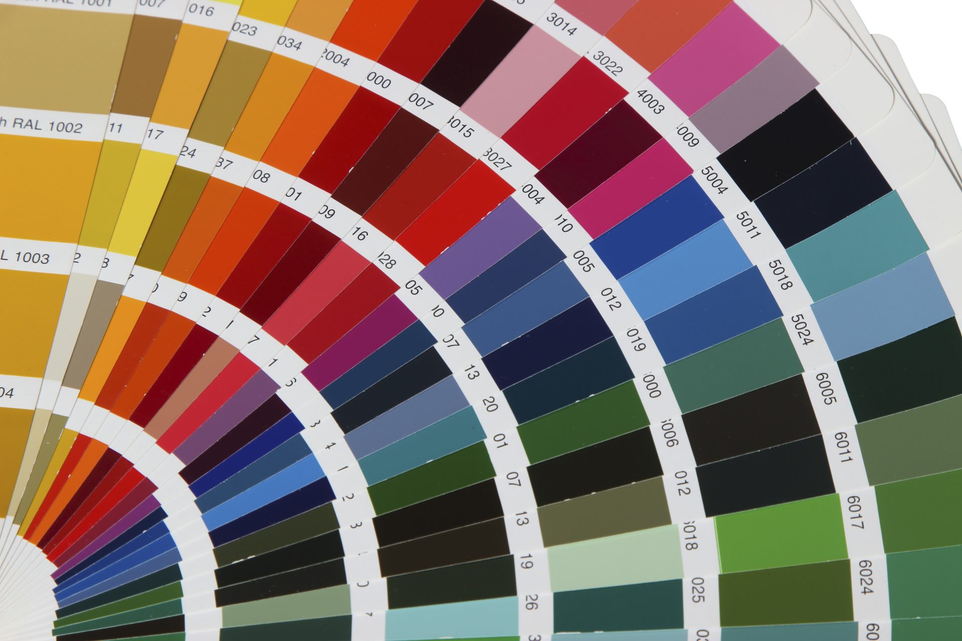 Collection,Of,Ral,Colours,Isolated,On,White,Background
